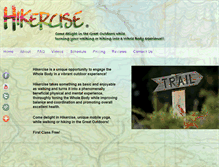 Tablet Screenshot of hikercise.com